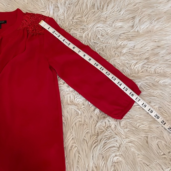 NWOT | Banana Republic | Red Blouse | Lace Detail - Picture 8 of 13